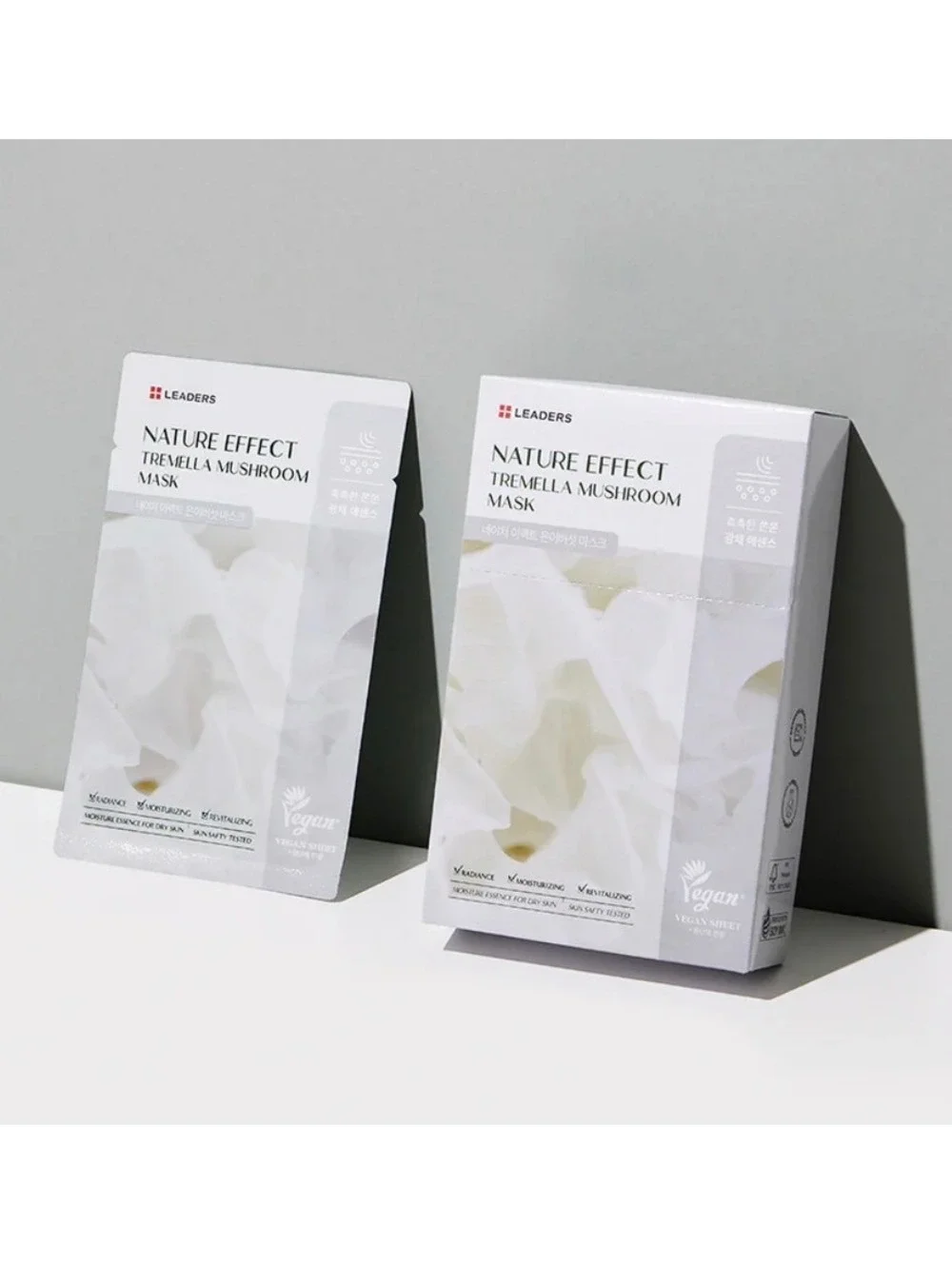 10 Pack of Masks Leaders Tremella Mushroom Mask - Moisturizing  Vegan Sheet Mask